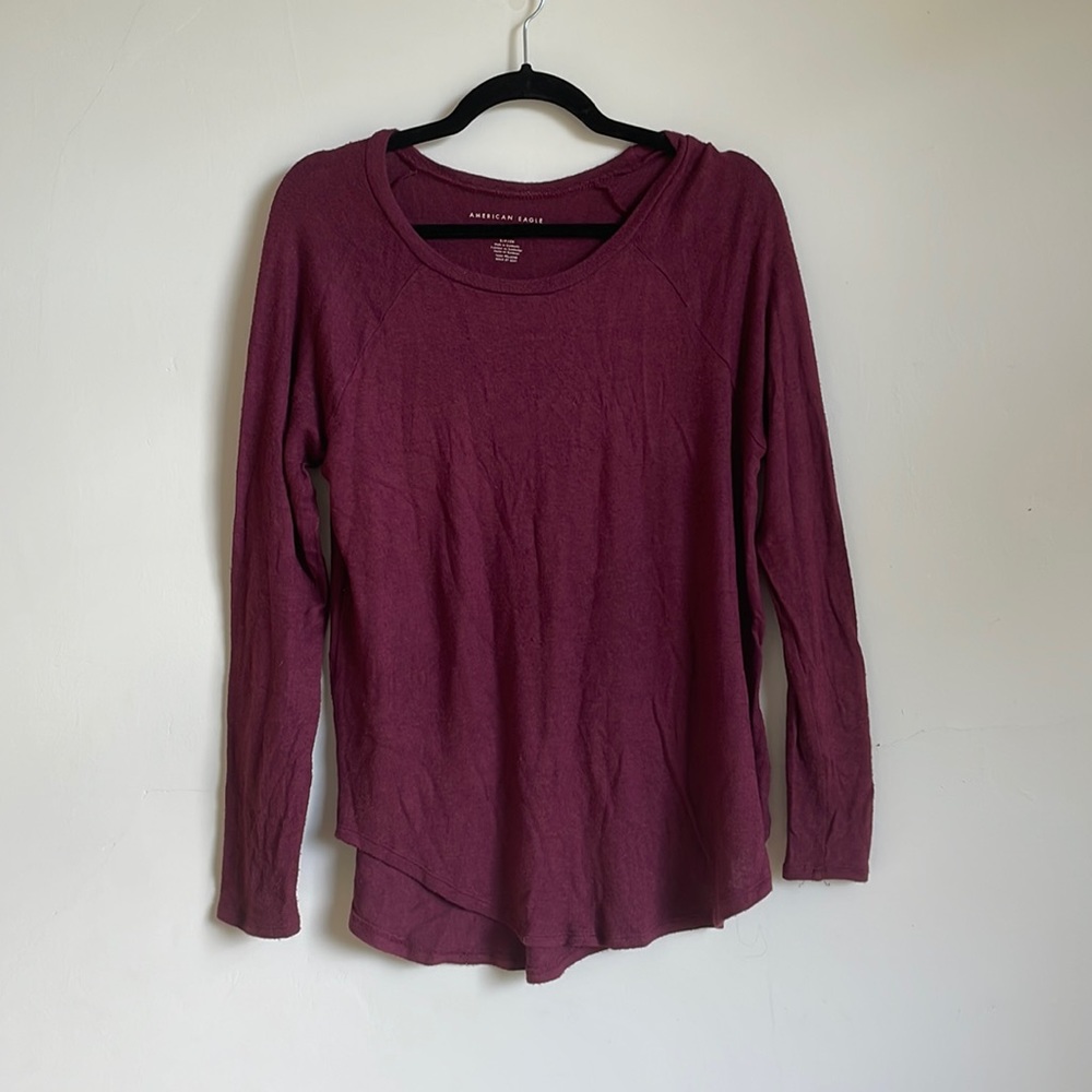 American eagle small soft and sexy maroon plush